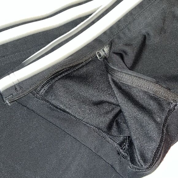 Adidas 3 Stripe Mens Track Jogging Soccer Warm Up Sweatpants Cuffed Zipper Pants - Picture 6 of 7